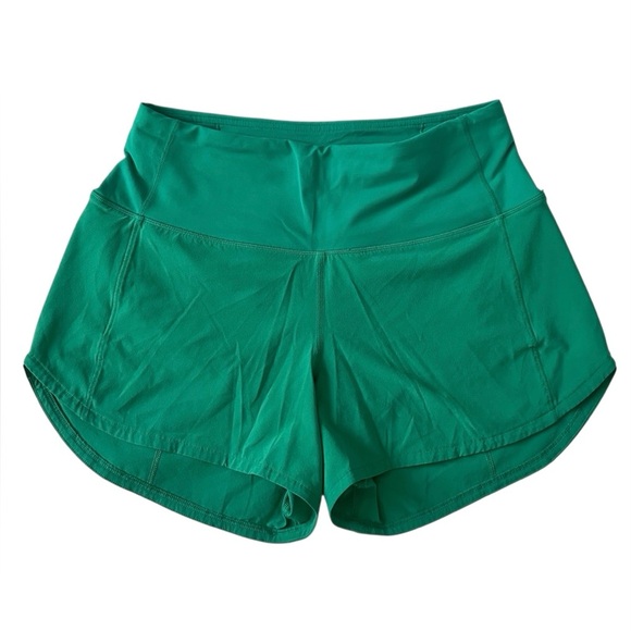 Lululemon Speed Up High-Rise Lined Short 4" - Kelly Green SZ 4 - Picture 2 of 8
